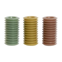 DKD Home Decor Vela Urban, 7x7x14 cm, 420 gr, 55h Duración, Cera, Colores Surtidos Marrón Verde Mostaza, Pack 12 Unidades Precio: 68.5899995. SKU: B12MAKSG72