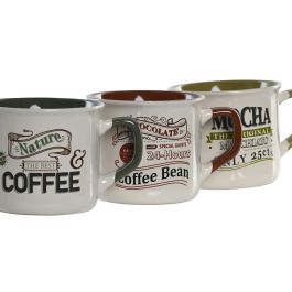 Taza Vintage DKD Home Decor Verde Blanco 8.3 x 7 x 10.5 cm (12 Unidades) Taza Vintage DKD Home Decor Verde Blanco 8.3 x 7 x 10.5 cm (12 Unidades)