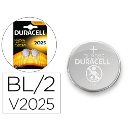 Duracell Pila Alcalina Boton CR2025 Larga Duracion Blister 2 Unidades Precio: 3.99000041. SKU: S0584517