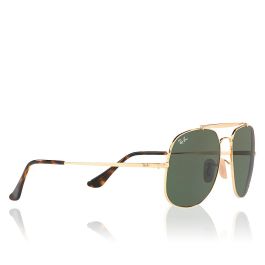 Rayban Gafas de Sol RB3561 001 Dorado Montura Metal Cristal Verde 57mm Hombre