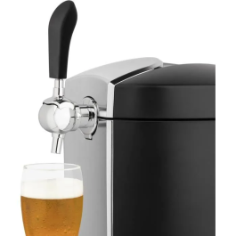 Hkoenig BW1778 Dispensador de Cerveza 5L con Sistema de Enfriamiento Integrado y Pantalla LED