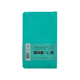 Antartik Cuaderno A6 Tapa Blanda Rayas Turquesa 100 Hojas 80 gr FSC