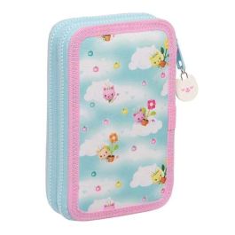 Plumier Doble Gabby's Dollhouse Azul 12.5 x 19.5 x 4 cm (28 piezas)