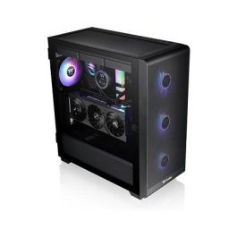 Thermaltake S250 TG ARGB - Caja Torre Media PC, Negro, con Ventana de Cristal Templado y Ventiladores ARGB, Compatible con ATX/EATX/micro-ATX/Mini-ITX