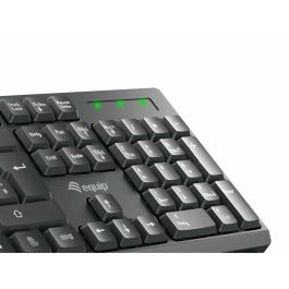 Equip Teclado y Ratón Inalámbricos, 105 Teclas, 1200DPI, Resistente a Derrames, Tecnología 2.4Ghz