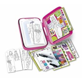 Clementoni Juego Fashion Designer Libro de moda para Crear Diseños 600 Combinaciones Edad +7 años 45.1x31.1x7 cm