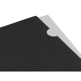 Liderpapel Carpeta Uñero Polipropileno DIN A4 Negro Opaco con Capacidad para 20 Hojas