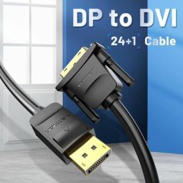 Adaptador DisplayPort a DVI Vention HAFBH Negro 1 m