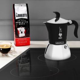 Cafetera Italiana Bialetti FIAMMETTA Negro Acero Inoxidable 2 Tazas