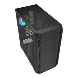Sharkoon AK2 RGB Midi Tower Negro ATX PC con Iluminación RGB y Panel de Vidrio Templado