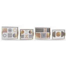 Bandeja Glam DKD Home Decor Negro Dorado 30 x 6 x 40 cm Set de 2 (2 Unidades) Precio: 27.50000033. SKU: S3027740