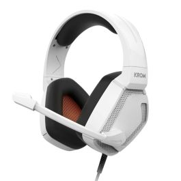 KROM Auriculares Gaming Alámbrico Diadema Kopa PRO Blanco Micrófono Omnidireccional Sonido Estéreo 50mm Compatibilidad Multiplataforma Precio: 24.50000014. SKU: B12CK3ZFTM