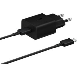 Samsung EP-T1510XBEGEU Cargador de Pared Rápido 15W USB-C con Cable USB-C a USB-C de 1 Metro Negro