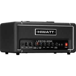 Hiwatt Amplificador Cabezal para Guitarra 25W con Bucle de Efectos, Reverb y EQ de 3 Bandas Negro