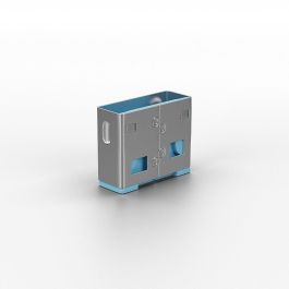 Lindy Bloqueador de Puertos USB (sin llave) - Paquete de 10, Código de Color: Azul