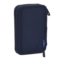 Estuche Escolar con Accesorios F.C. Barcelona Azul marino 12.5 x 19.5 x 4 cm (28 piezas)