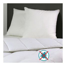 DODO Set de 2 Almohadas Antiacaros Belle Nuit 60x60 cm Blanco, Fibra Silicona Hueca, Hipoalergénicas, Confort Suave, Fabricación Francesa DODO Set de 2 Almohadas Antiacaros Belle Nuit 60x60 cm Blanco, Fibra Silicona Hueca, Hipoalergénicas, Confort Suave, Fabricación Francesa
