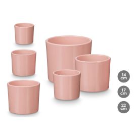 Set 3 Macetas Cilindro 14 17 22Cm Rosa Mate Ibergarden Set 3 Macetas Cilindro 14 17 22Cm Rosa Mate Ibergarden Precio: 15.49999957. SKU: B1B6BEMXYX
