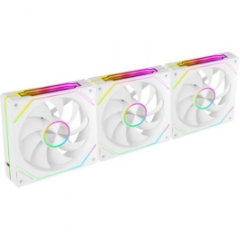 Mars Gaming MF-LINKFINITYKIT2 Pack 3 Ventiladores 12cm ARGB Infinity Mirror LINKFINITY PWM Blanco