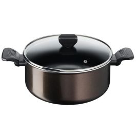 TEFAL B5544602 Cacerola Easy Cook&Clean de 24 cm (4,7 l) + tapa, antiadherente, Thermo-Signal, todas las fuentes de calor excepto inducción, fabricada en Francia