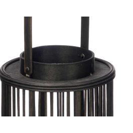 Farol Bambu Negro Vela Grd Giftdecor 20X52CM (4 Unidades) Farol Bambu Negro Vela Grd Giftdecor 20X52CM (4 Unidades)