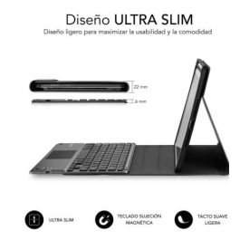 Subblim Funda con Teclado Retroiluminado SUBKT4-BTPI03 para iPad 10.9" 10a Gen Negra con Touchpad y Bluetooth Precio: 47.49999958. SKU: B1JKXSR4JN