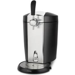 Hkoenig BW1778 Dispensador de Cerveza 5L con Sistema de Enfriamiento Integrado y Pantalla LED