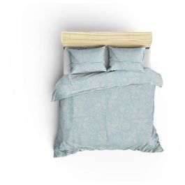 Juego de cama ASI8681875109481 - 1 funda nórdica 220x240 cm + 2 fundas de almohada 60x60 cm - 100% algodón satén Blanco