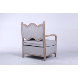 Sillón DKD Home Decor 66 x 70 x 88 cm 70 x 73 x 88 cm Abeto Marrón claro Gris claro