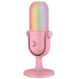 Razer Seiren V3 Chroma Micrófono para PC, USB, Rosa, con Retroiluminación LED, Sensibilidad -34 dB, 20-20000 Hz, 24 bits, 96 kHz Precio: 112.68999951. SKU: B176243TP4