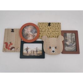 DKD Home Decor Marco Multifoto Kids Colección Animales del Bosque Multicolor MDF 2 x 28 x 56.5 cm (2 Unidades) Precio: 17.5000001. SKU: B1J64VW5HM