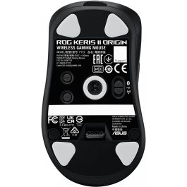 ASUS ROG Keris II ORIGIN/BLK - Ratón Gaming Óptico Inalámbrico/Alámbrico, 42000 DPI, Bluetooth y USB, Negro