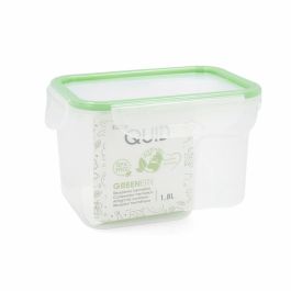 Fiambrera Hermética Quid Greenery 1,8 L Transparente Plástico (Pack 4x)