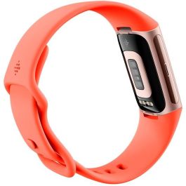 Fitbit Charge 6 Pulsera de Actividad AMOLED GPS NFC Sumergible Coral Seguimiento Frecuencia Cardiaca y Oxígeno en Sangre