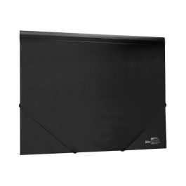 Carpeta Liderpapel Gomas Solapas 38725 Polipropileno Din A4 Negro Opaco