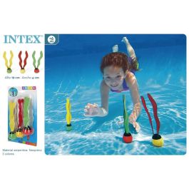 Intex 55503 Bolas de Buceo y Agua con Algas Serpentinas - Set de 3 Unidades Flexibles de 4x20 cm para Niños +3 Años