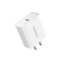 Ugreen 60450 Cargador Rápido USB-C 20W Power Delivery 3.0 Quick Charge 4+ para iPhone 16/15/14/13, Samsung Galaxy S23/S22
