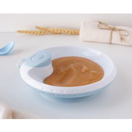 KioKids Plato Térmico con Ventosa Antivuelco Azul para Bebé +4 Meses