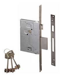 Cisa Cerradura de Borjas 57250.60.0 Embutir 60mm Picaporte y Palanca 4 Vueltas Níquel con 3 Llaves Precio: 128.88999981. SKU: B168X5B2QR