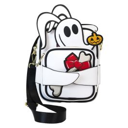 Loungefly Bolso Bandolera Zero Pesadilla Antes de Navidad Disney Piel Vegana con Monedero Reversible y Bandolera Ajustable