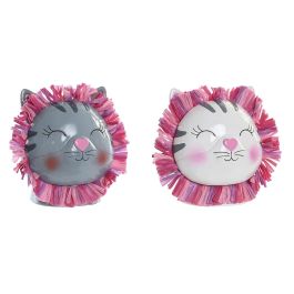 DKD Home Decor Hucha de Resina para Niños, Blanco/Gris, 10 x 13 x 11.5 cm