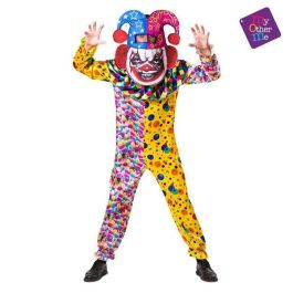 My Other Me ml Disfraz de Payaso Cabezudo para Hombre con Mono y Capucha 3D, Talla M - Ideal para +3 Años