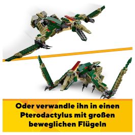 Lego 31151 T-Rex 3 en 1: Dinosaurio de juguete Triceratops o Pterodáctilo