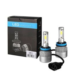 M-Tech MTECLSC11 Kit de Luces LED H11 H9 H8 10000lm 6500K 80W COB 2 Piezas Refrigeración Activa Serie LSC ECONO