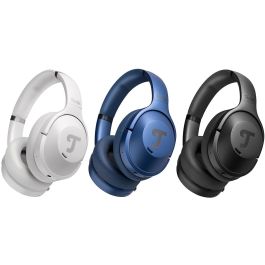 Teufel REAL BLUE NC 3 Auriculares Over-Ear Inalámbricos Bluetooth con Cancelación de Ruido Activa, Juego, Negro/Azul