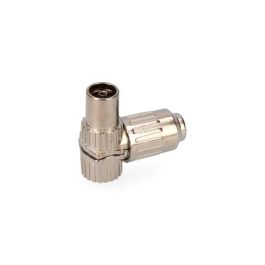 Edm Base aérea TV acodada hembra de acero inoxidable 9,5 mm cromado Precio: 2.59000016. SKU: S7916830