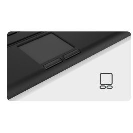 KeySonic KSK-5211ELU Mini Teclado USB con Touchpad QWERTZ Alemán LED Negro