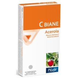 PILEJE Acerola Vitamina C natural 120mg, 20 Comprimidos Masticables de frutos rojos, complemento alimenticio para la vitalidad Precio: 11.4999995. SKU: B1484ALNC8