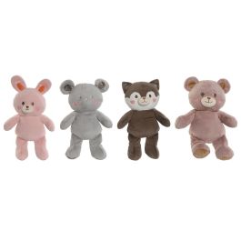 Peluche Home ESPRIT Marrón Gris Rosa Poliéster Animal 28 x 22 x 32 cm (4 Unidades) Precio: 45.50000026. SKU: B1J4N488N4