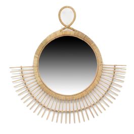 DKD Home Decor Espejo Urban Marron Ratan y Espejo 2 x 68 x 68 cm Precio: 77.59000007. SKU: S3039483